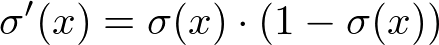 Equation (4). <span class='mathquill'>\large \sigma</span> represents Equation (3), the sigmoid function.