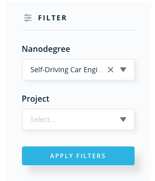 You can filter by your Nanodegree, and even down to your specific project (you can tag your questions similarly)