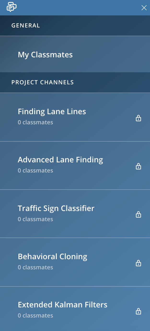 Click the blue chat icon on the bottom left of your classroom to open your Study Group!